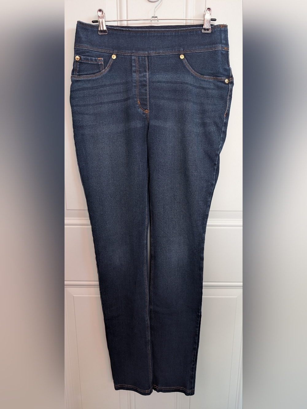 Luxe Denim 360°/4 Way Stretch skinny cuff jeans